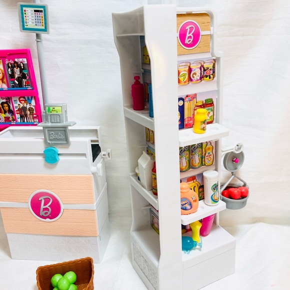 Barbie Grocery Store (15 mini pc) Shelves Checkout & S Grocery Checkout - Picture 2 of 13